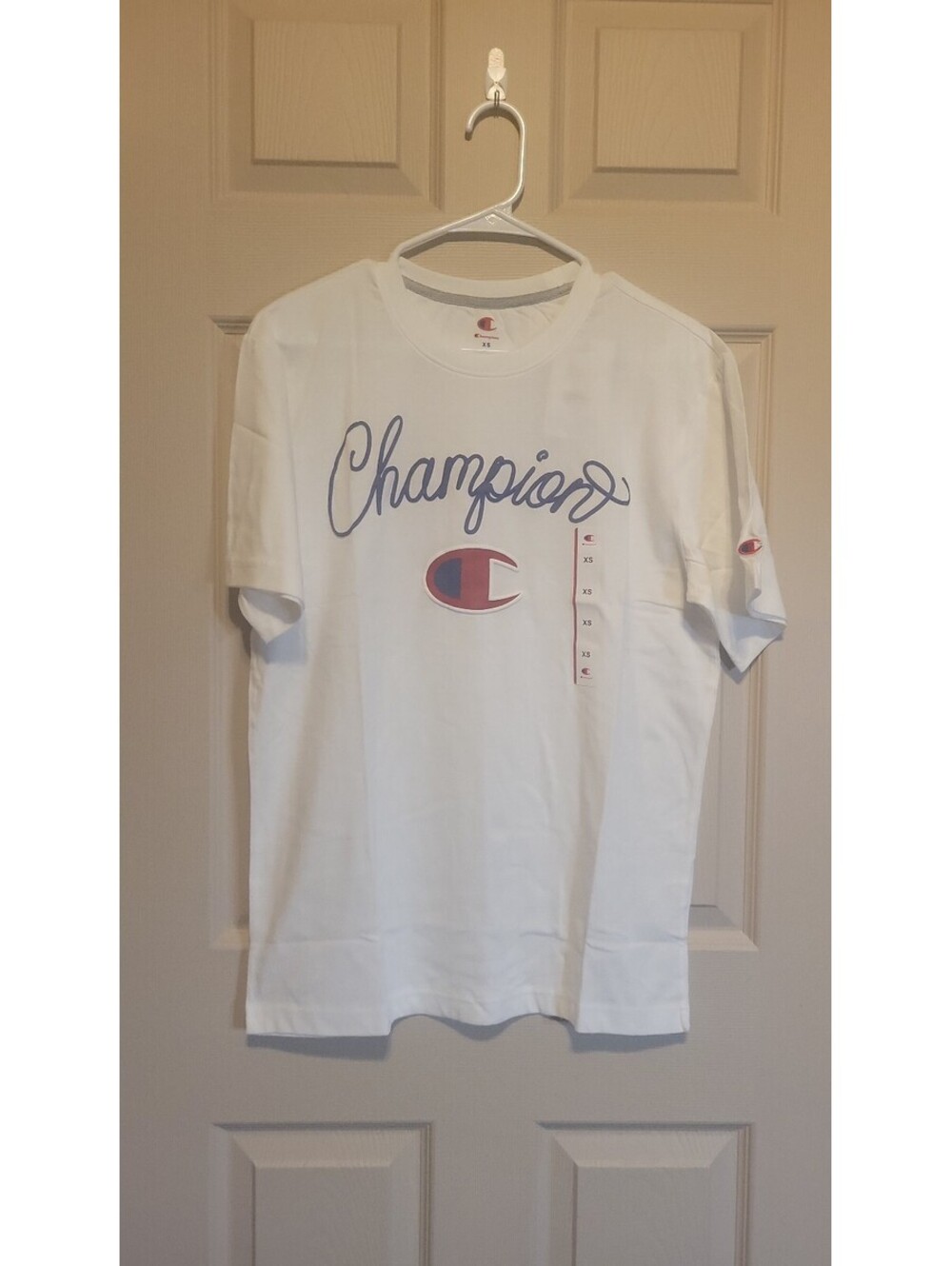 Champion White Graphic Logo T-Shirt XS